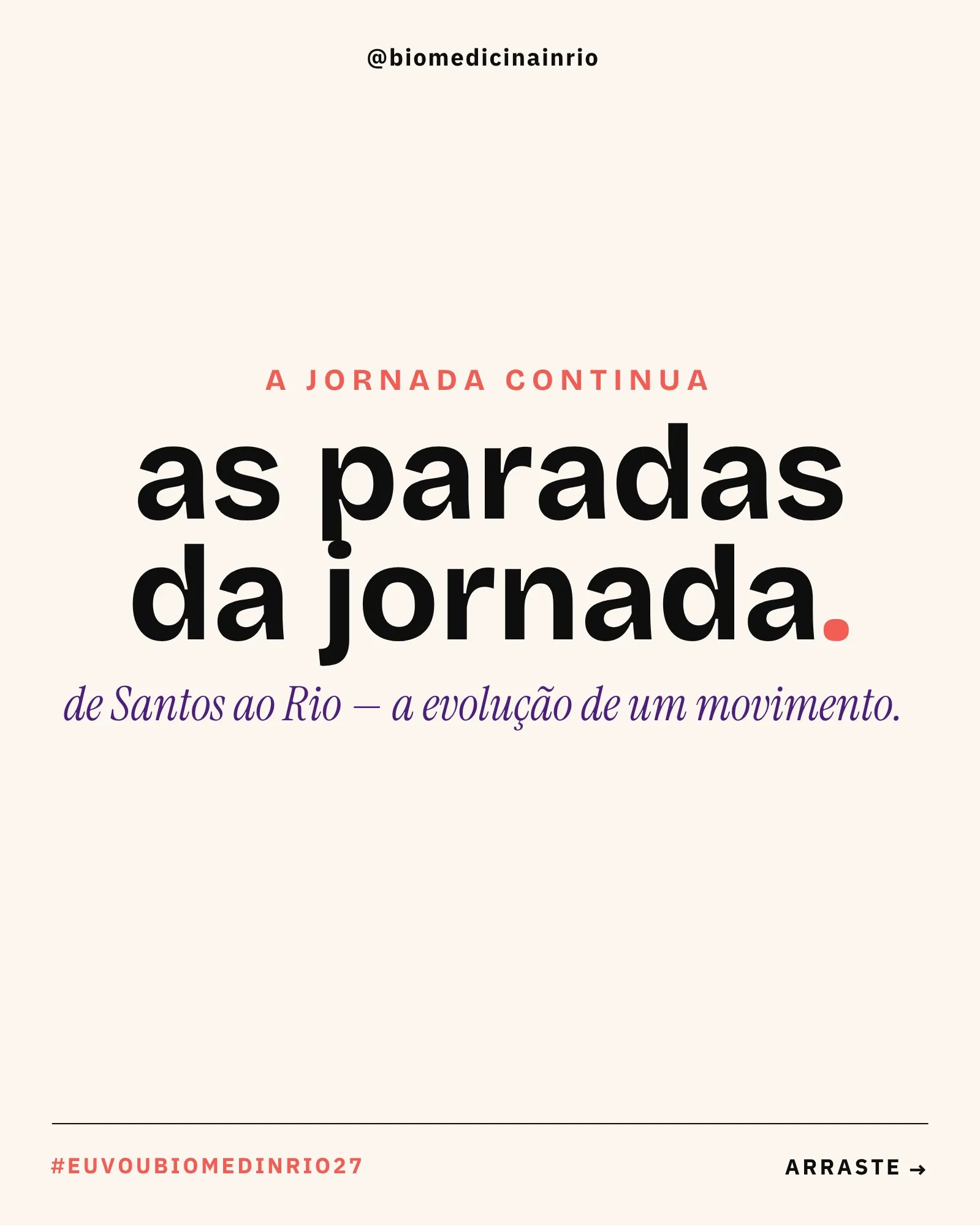 Post jornada de Santos ao Rio