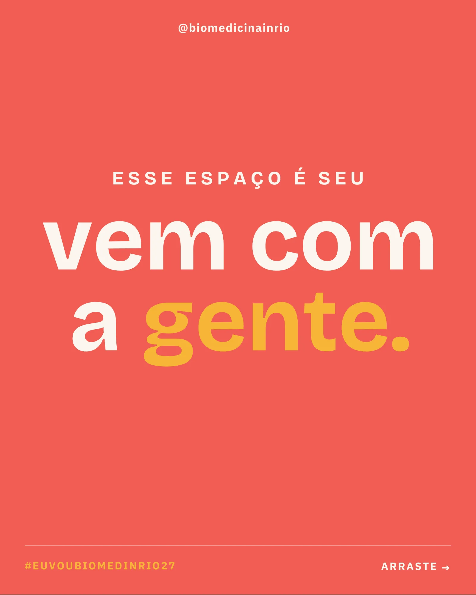 Post convite vem com a gente